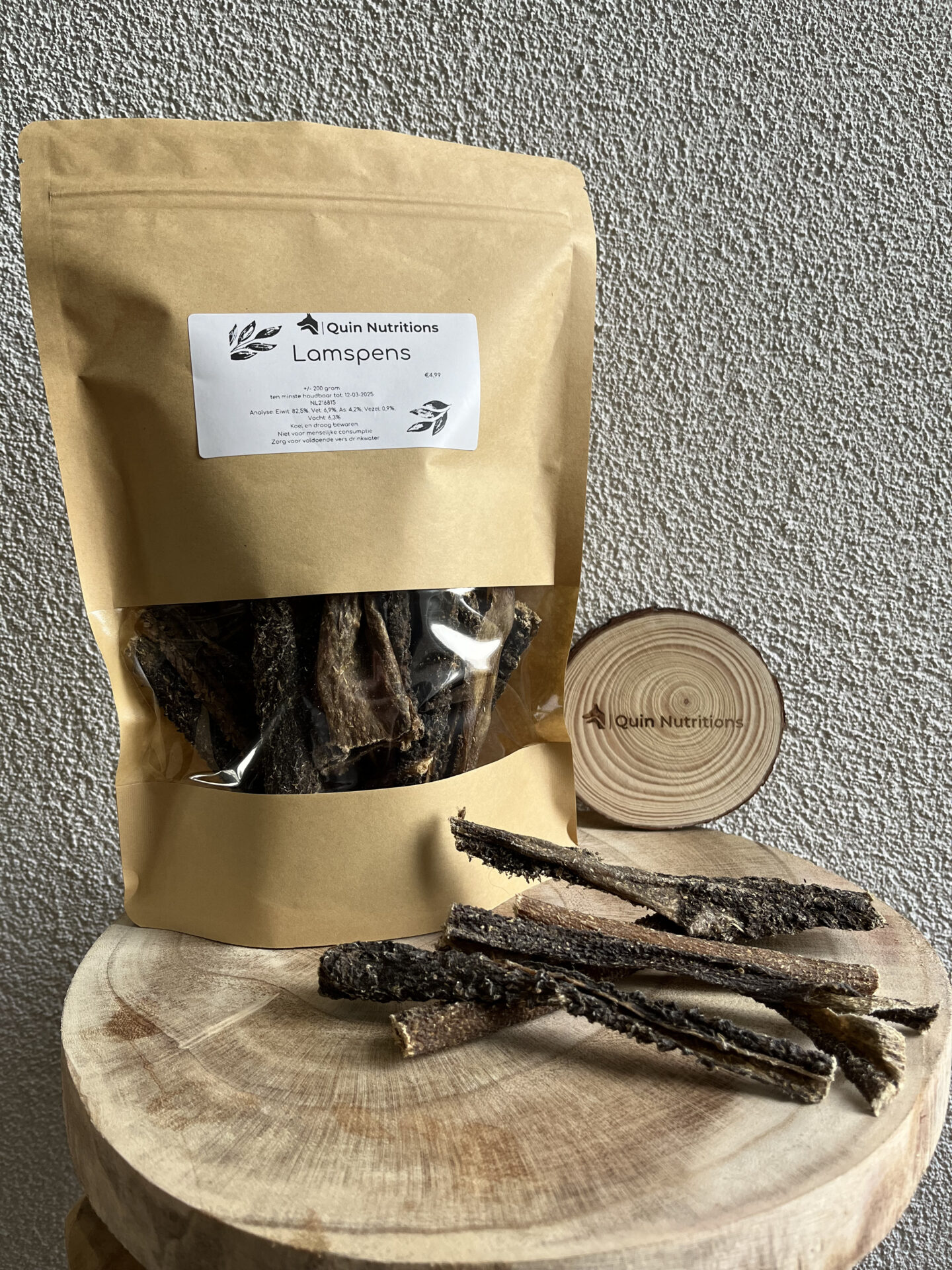 Natuurlijke hondensnack, lamspens