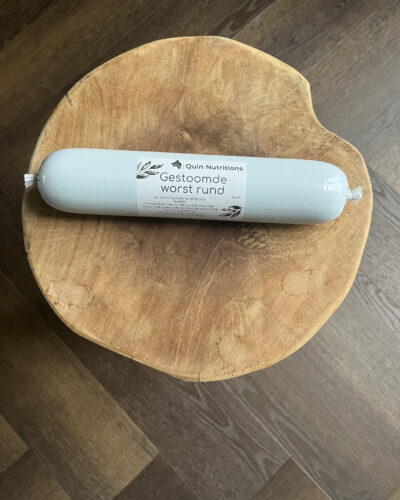 hondenbeloning, gestoomde worst rund