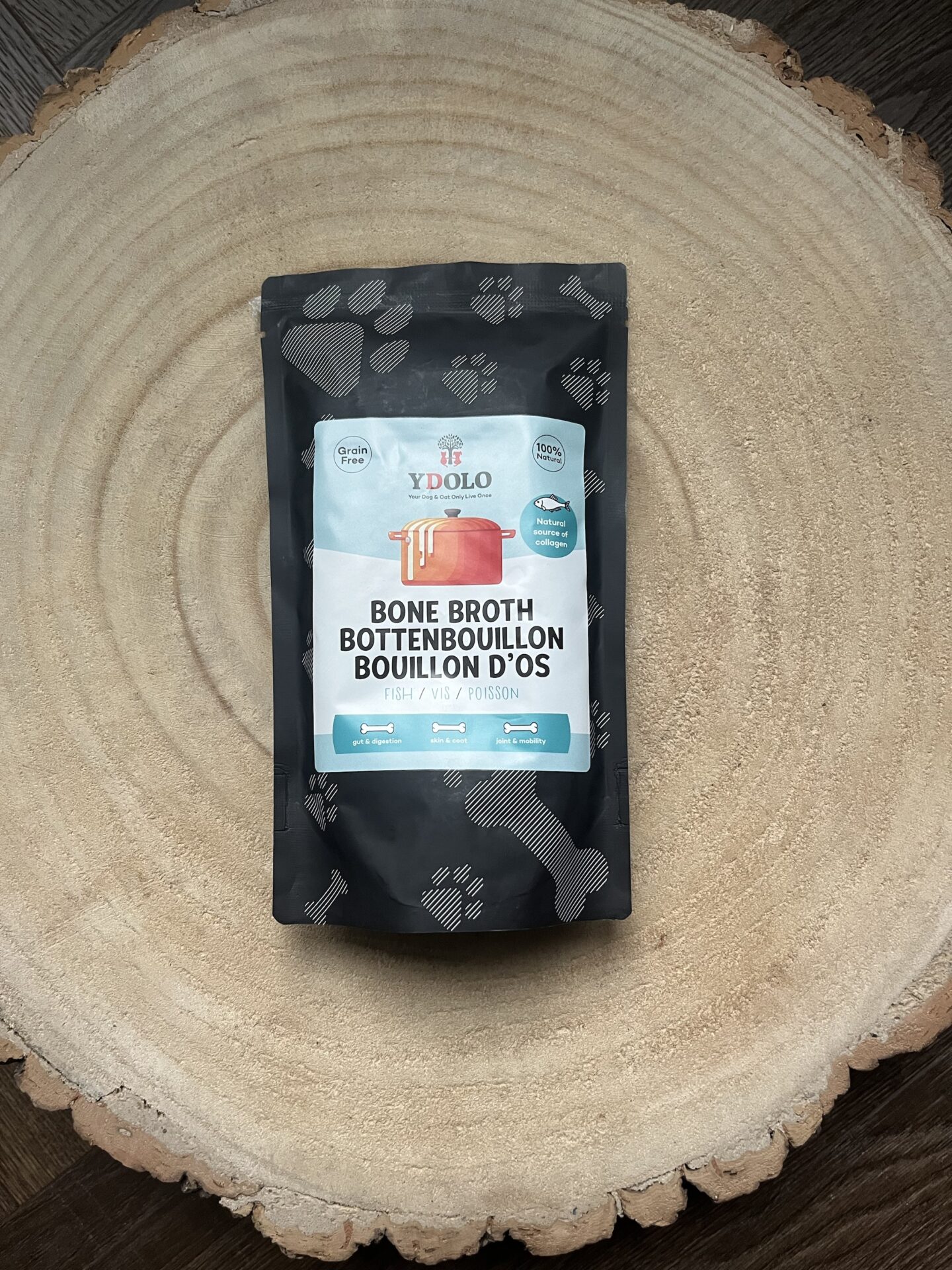 Ydolo bottenbouillon in de smaak vis