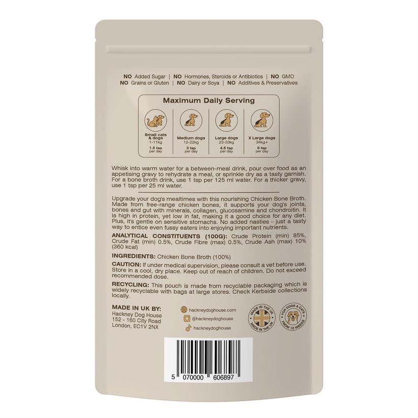 Hackney Dog House Chicken Bone Broth - Afbeelding 2
