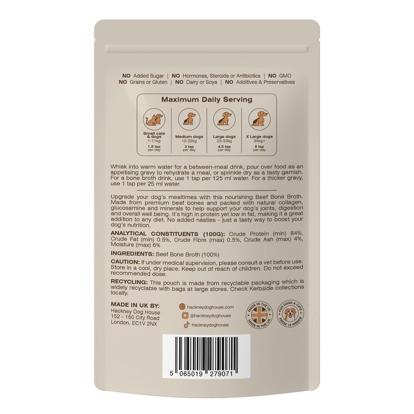 Hackney dog House Beef Bone Broth - Afbeelding 2